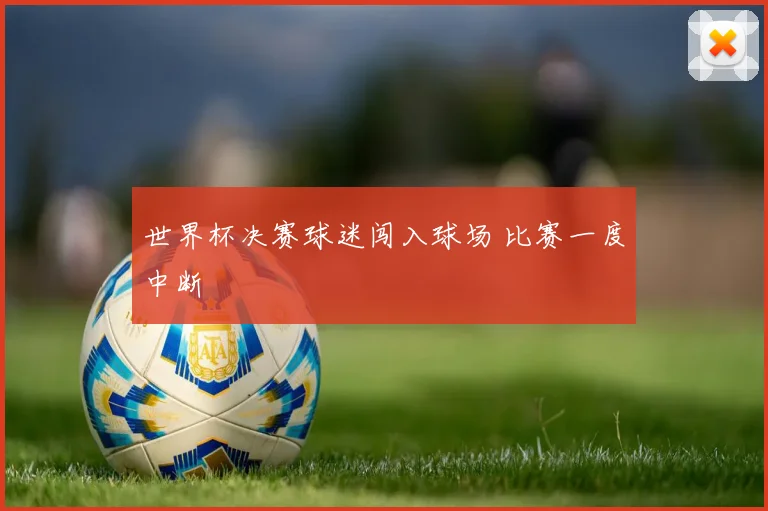 世界杯决赛球迷闯入球场 比赛一度中断