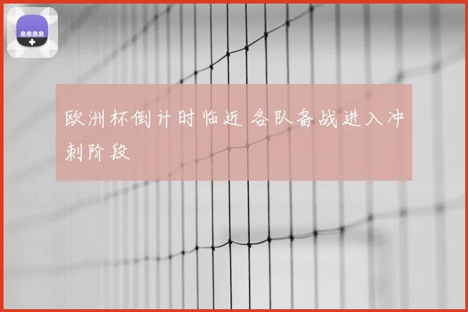 欧洲杯倒计时临近 各队备战进入冲刺阶段