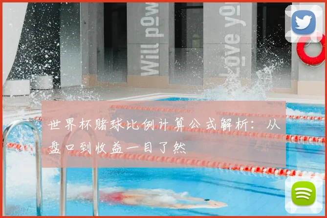 世界杯赌球比例计算公式解析：从盘口到收益一目了然